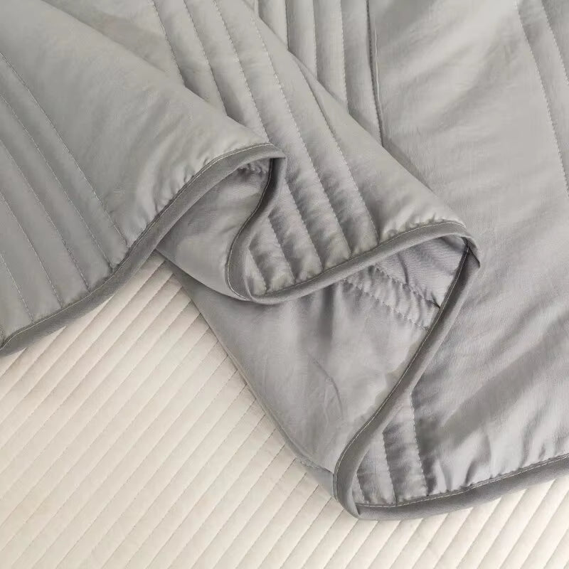 Fiber Summer Cooling Air Conditioning Blanket Skin Friendly Washed Quilt with Thickened Core Air Conditioner Cooled in Summer