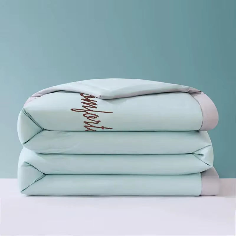 Fiber Summer Cooling Air Conditioning Blanket Skin Friendly Washed Quilt with Thickened Core Air Conditioner Cooled in Summer