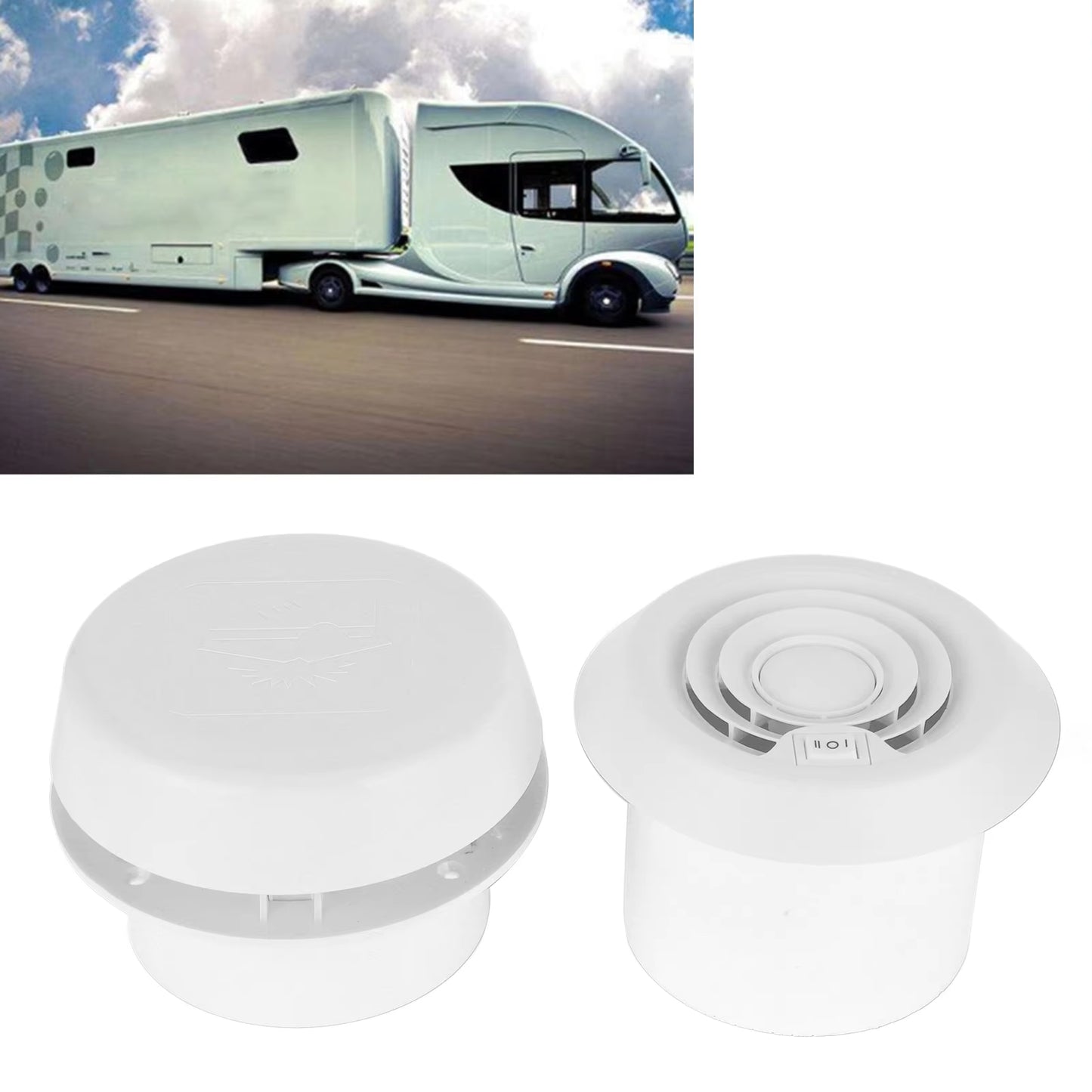 12V Roof Fan Ceiling Quiet Ventilation Cooling Grille for Campers Motorhome Travel Trailer Van Cooling Fan Parts