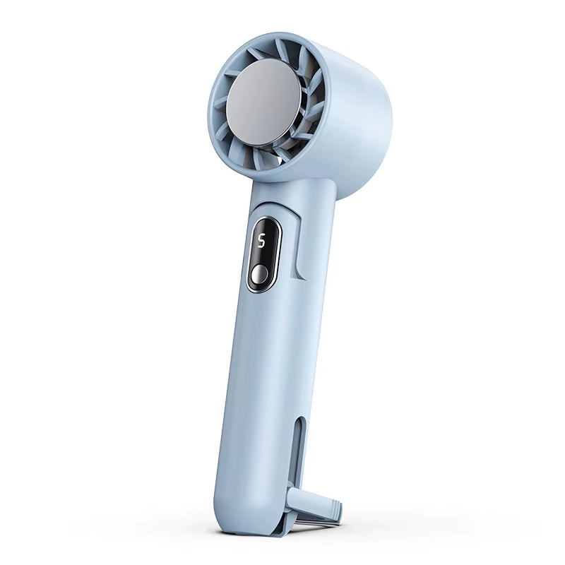 Portable Handheld Turbo Fan Folding Mini Portable Hand Fan USB Rechargeable 4000Mah Battery Electric Cooling Fan Mini Fan Cooler