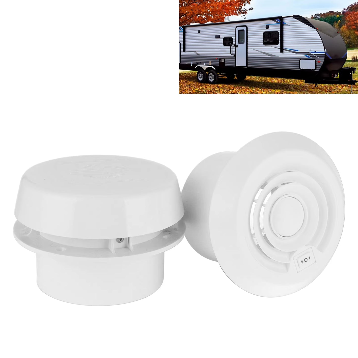 12V Roof Fan Ceiling Quiet Ventilation Cooling Grille for Campers Motorhome Travel Trailer Van Cooling Fan Parts