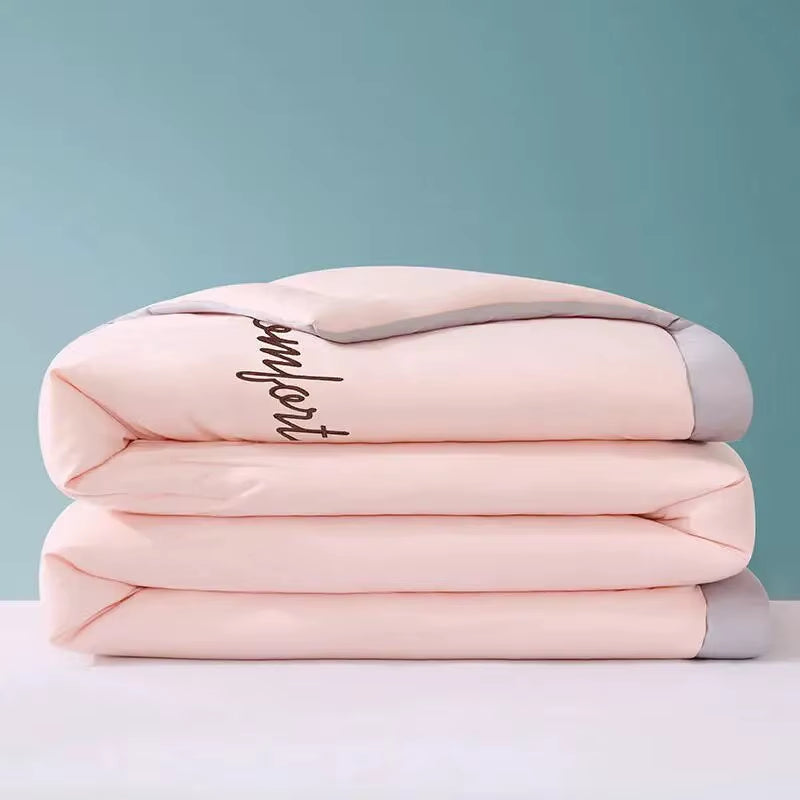 Fiber Summer Cooling Air Conditioning Blanket Skin Friendly Washed Quilt with Thickened Core Air Conditioner Cooled in Summer