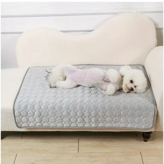 Pet Self Cooling Mat, Ice Silk, Cooling Pad for Dogs and Cats, Ideal for Pet Beds, Kennels, Couches and Floors