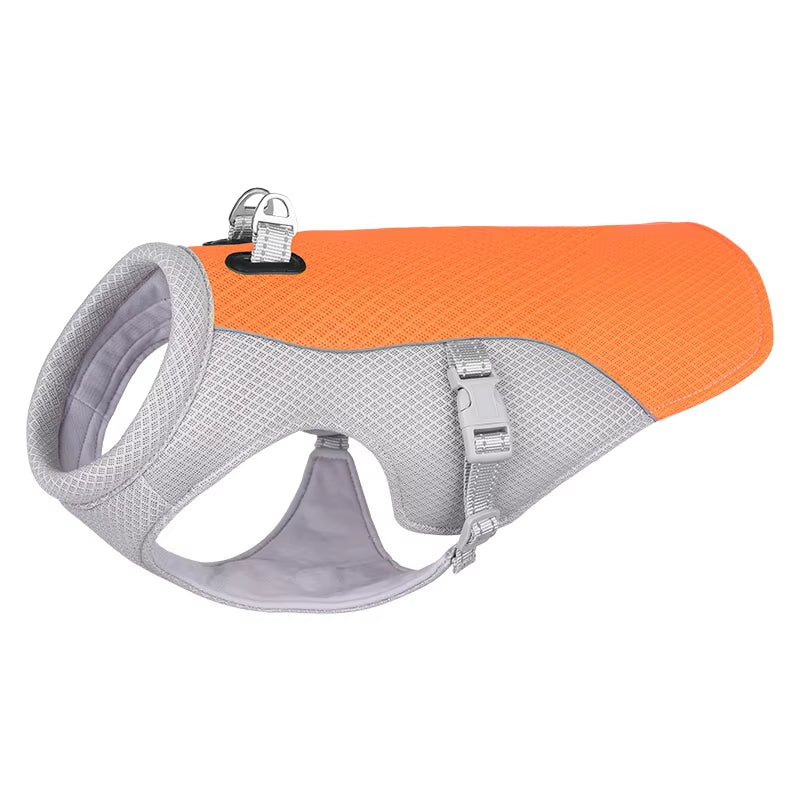 Ultimate Summer Dog Cooling Vest Harness – Reflective, Quick Release Jacket for All Dog Sizes!