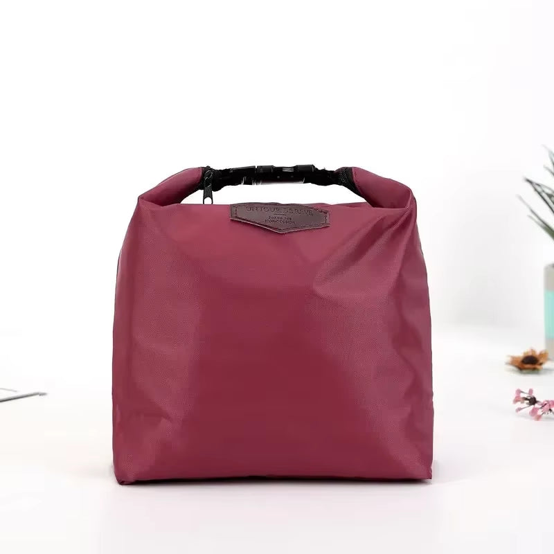 Thermal Insulated Lunch Bag Portable Oxford Cloth Cooler Lunchbox Storage Bag Carry Picinic Food Tote Insulation Package 1Pc