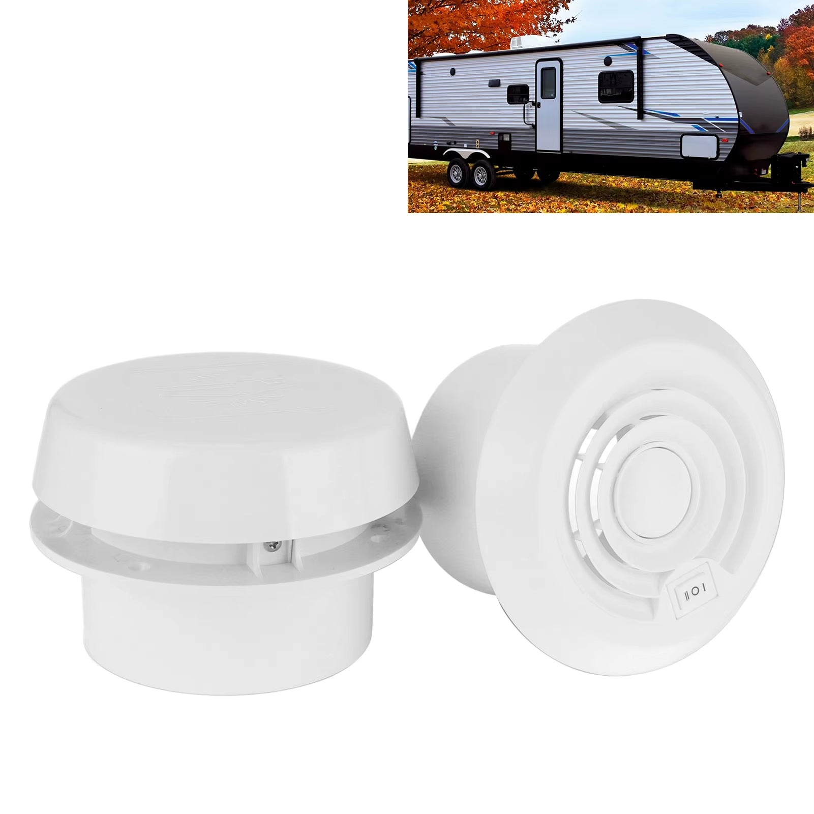 12V Roof Fan Ceiling Quiet Ventilation Cooling Grille for Campers Motorhome Travel Trailer Van Cooling Fan Parts