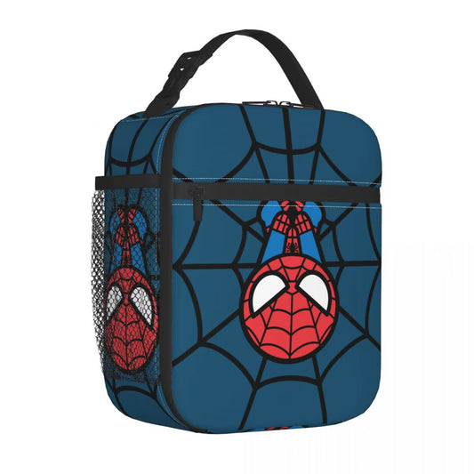 Kawaii Spider Man Hanging Upside down Insulated Lunch Bags Thermal Bag Lunch Container Portable Tote Lunch Box Food Storage Bags