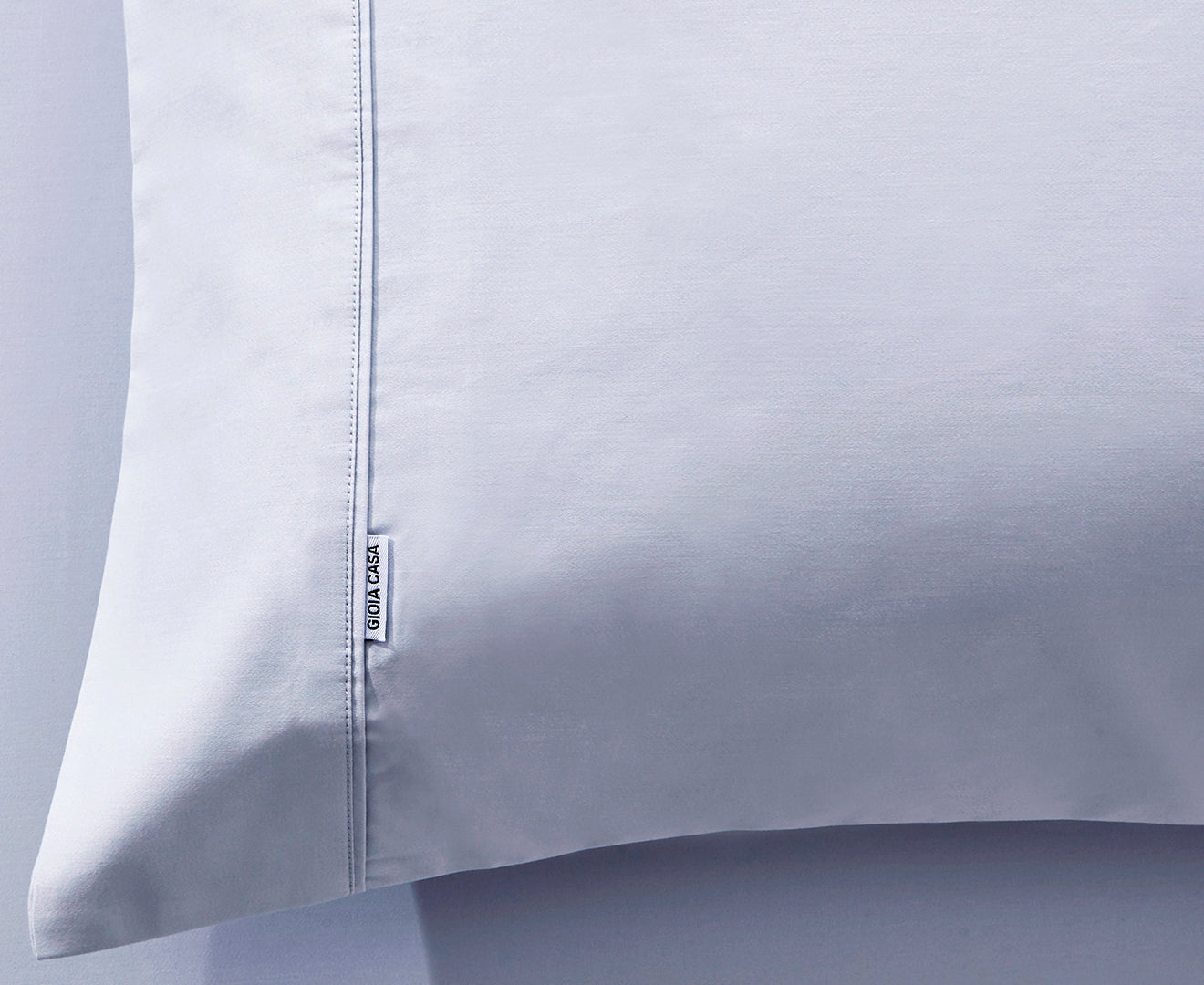 Bamboo Cotton Blend 400 Thread Count Luxurious Sateen Fitted Bed Sheet Set - Silver - Single Size
